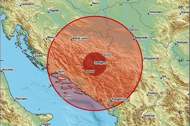 Na području Vogošće i Ilijaša se osjetio zemljotres: "Kratkotrajno, ali intenzivno"